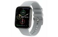 Smartwatch mit Silikonband grau