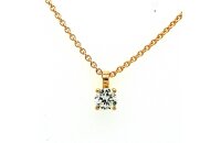 Halsschmuck 14 Karat Gelbgold Brillant 0,15ct G vs