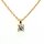 Halsschmuck 14 Karat Gelbgold Brillant 0,25ct G vs