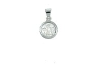 Anh&auml;nger 14 Karat weissgold Schutzengel