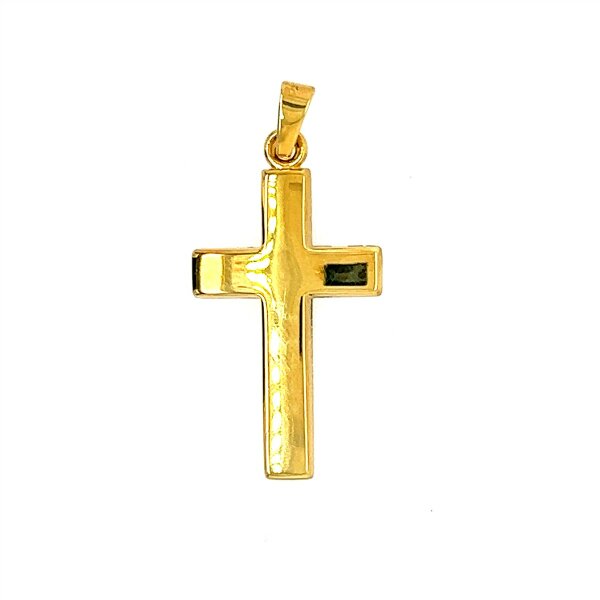 Anh&auml;nger 14 Karat Gelbgold Kreuz