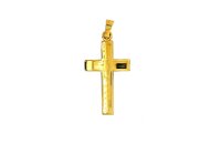 Anh&auml;nger 14 Karat Gelbgold Kreuz