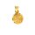 Anh&auml;nger 14 Karat Gelbgold Schutzengel mit Brillant 0,005ct