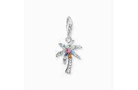 Anh&auml;nger 925 Silber bunte Palme mit Zirkonia