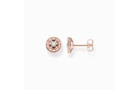 Ohrschmuck 925 Silber 18 Karat rotvergoldet mit Zirkonia