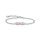Armschmuck 925 Silber mit pinkem und weissen Steinen