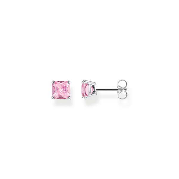 Ohrschmuck 925 Silber pinke Zirkonia