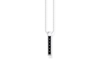 Halsschmuck 925 Silber schwarze Zirkonia