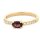 Ring 18 Karat Rotgold Brillanten 0,10ct roter Rhodolit 0,55ct