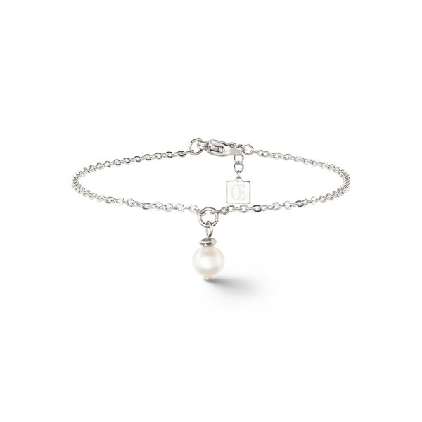 Coeur De Lion Armschmuck Edelstahl Solitaire S&uuml;&szlig;wasserperle silber