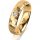 Ring 14 Karat Gelbgold 5.0 mm diamantmatt 1 Brillant G vs 0,065ct