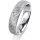 Ring 14 Karat Weissgold 5.0 mm kristallmatt 1 Brillant G vs 0,065ct
