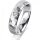 Ring 14 Karat Weissgold 5.0 mm diamantmatt 1 Brillant G vs 0,065ct