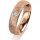 Ring 18 Karat Rotgold 5.0 mm kristallmatt 1 Brillant G vs 0,065ct