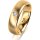 Ring 14 Karat Gelbgold 5.5 mm längsmatt 1 Brillant G vs 0,065ct