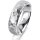 Ring 18 Karat Weissgold 5.5 mm diamantmatt 1 Brillant G vs 0,065ct