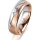 Ring 18 Karat Rot-/Weissgold 5.5 mm sandmatt 1 Brillant G vs 0,065ct