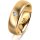 Ring 14 Karat Gelbgold 6.0 mm längsmatt 1 Brillant G vs 0,065ct