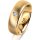 Ring 14 Karat Gelbgold 6.0 mm sandmatt 1 Brillant G vs 0,065ct