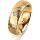 Ring 18 Karat Gelbgold 6.0 mm diamantmatt 1 Brillant G vs 0,065ct