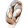 Ring 14 Karat Rot-/Weissgold 6.0 mm poliert 1 Brillant G vs 0,065ct