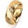 Ring 14 Karat Gelbgold 7.0 mm diamantmatt 1 Brillant G vs 0,065ct