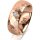 Ring 14 Karat Rotgold 7.0 mm diamantmatt 1 Brillant G vs 0,065ct