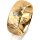 Ring 18 Karat Gelbgold 8.0 mm diamantmatt 1 Brillant G vs 0,065ct