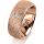 Ring 14 Karat Rotgold 8.0 mm kristallmatt 1 Brillant G vs 0,065ct