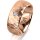 Ring 14 Karat Rotgold 8.0 mm diamantmatt 1 Brillant G vs 0,065ct