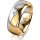Ring 18 Karat Gelb-/Weissgold 8.0 mm poliert 1 Brillant G vs 0,065ct