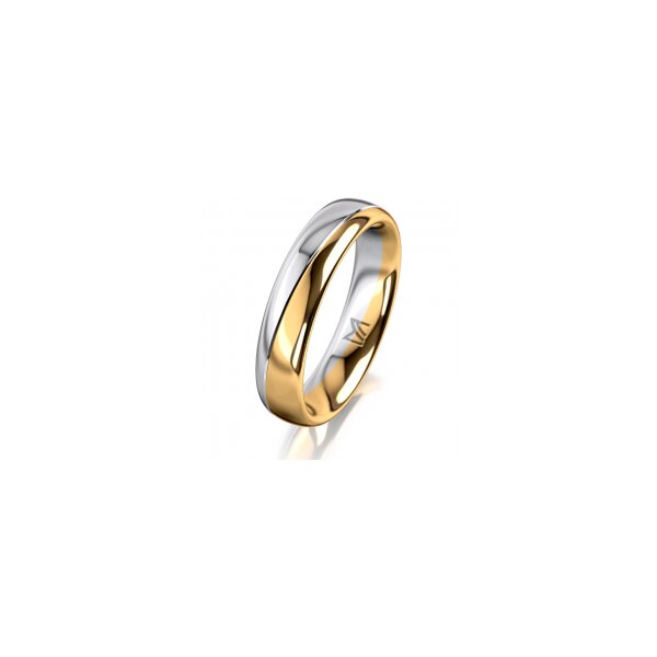 Ring 18 Karat Gelbgold/950 Platin 4.5 mm poliert