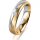 Ring 18 Karat Gelbgold/950 Platin 4.5 mm sandmatt 1 Brillant G vs 0,025ct