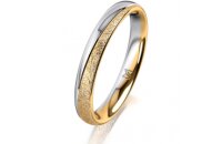 Ring 18 Karat Gelbgold/950 Platin 3.0 mm kreismatt