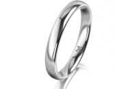 Ring 14 Karat Weissgold 3.0 mm poliert