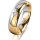 Ring 18 Karat Gelbgold/950 Platin 5.5 mm poliert 1 Brillant G vs 0,065ct
