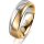 Ring 18 Karat Gelbgold/950 Platin 6.0 mm längsmatt