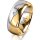 Ring 18 Karat Gelbgold/950 Platin 8.0 mm poliert 1 Brillant G vs 0,065ct