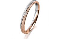 Ring 18 Karat Rotgold/950 Platin 2.5 mm kreismatt 1...