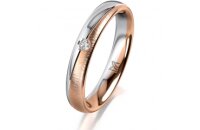 Ring 18 Karat Rotgold/950 Platin 3.5 mm sandmatt 1...