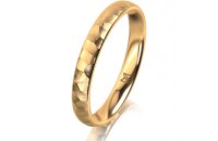 Ring 18 Karat Gelbgold 3.0 mm diamantmatt