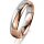 Ring 18 Karat Rotgold/950 Platin 4.5 mm poliert