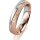 Ring 18 Karat Rotgold/950 Platin 4.5 mm kreismatt