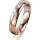 Ring 18 Karat Rotgold/950 Platin 4.5 mm poliert 1 Brillant G vs 0,025ct