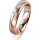 Ring 18 Karat Rotgold/950 Platin 4.5 mm l&auml;ngsmatt 1 Brillant G vs 0,035ct