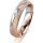 Ring 18 Karat Rotgold/950 Platin 4.5 mm kreismatt 1 Brillant G vs 0,035ct