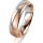 Ring 18 Karat Rotgold/950 Platin 5.0 mm sandmatt