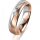 Ring 18 Karat Rotgold/950 Platin 5.0 mm l&auml;ngsmatt 1 Brillant G vs 0,065ct