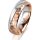 Ring 18 Karat Rotgold/950 Platin 5.5 mm diamantmatt
