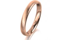 Ring 18 Karat Rotgold 3.0 mm sandmatt